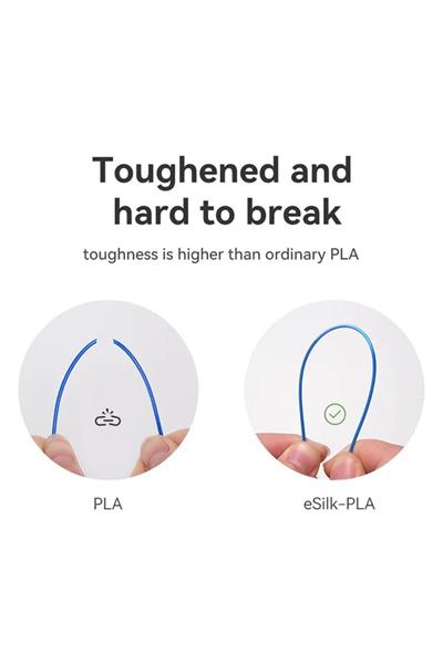 Esun eSilk-PLA Filament Dark Yellow