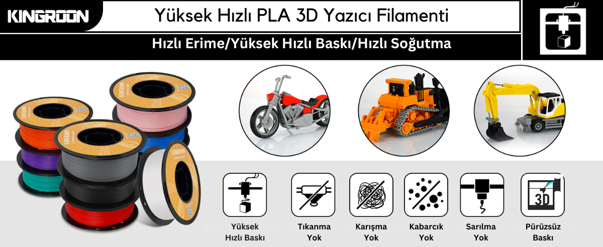 Kingroon Rapid PLA Filament Görsel 1