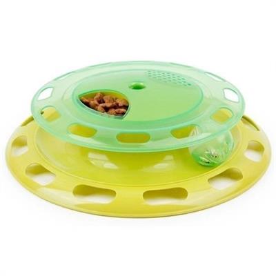 BUFFER® Döner Tablalı Kedi Yemek Yeme Kabı Eğlenceli Kedi Yemek Tabağı