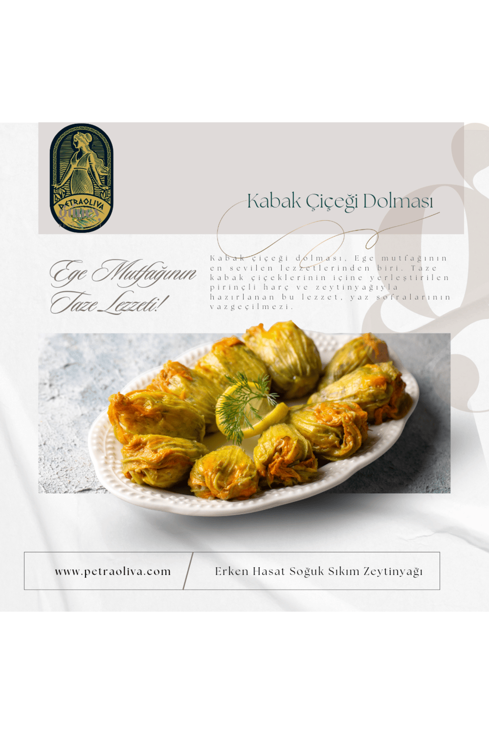 Zeytinyagli Kabak Cicegi Dolmasi, zeytinyagli yemekler