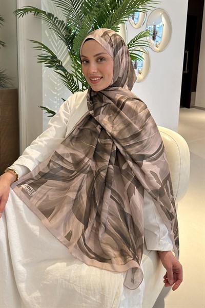 Brush Desen Soft Şal Bej