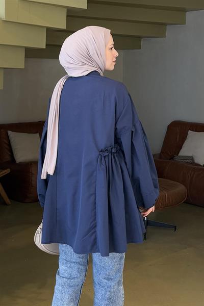 Lopez Balon Kol Tunik Lacivert