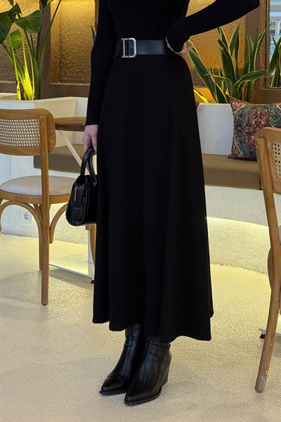 Kloş Etek Siyah