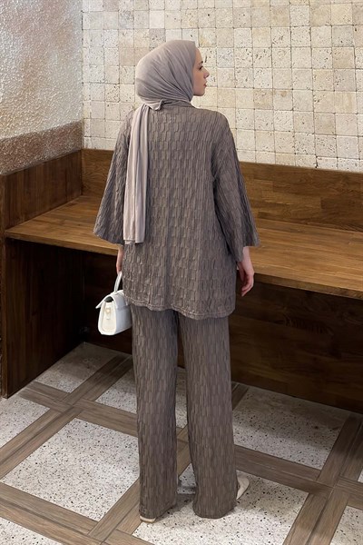 Raşel Kimono Takım Soft Kahve
