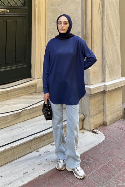 Basic Sweat Lacivert