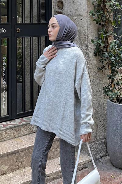 Salaş Dokulu Kazak Gri