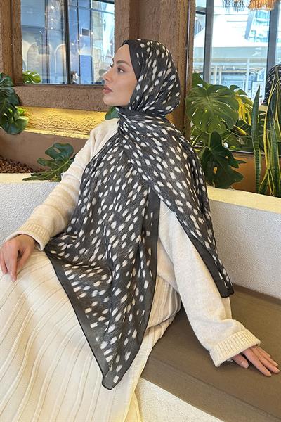 Ceylan Desen Soft Şal Koyu Yeşil