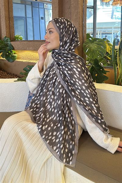 Ceylan Desen Soft Şal vizonrengi