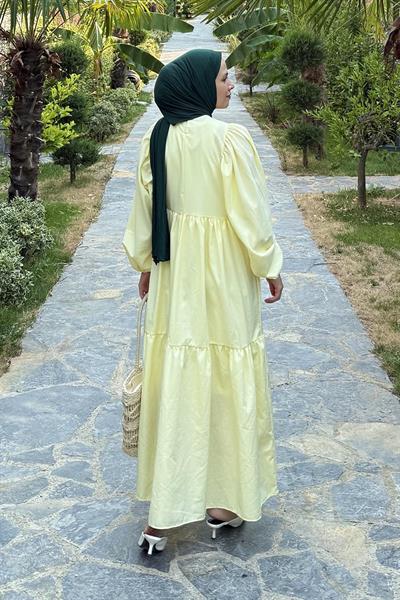 Yazlık Elica Elbise Sarı