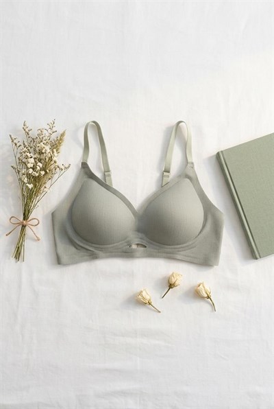 Lazer Kesim Hayalet Sütyen Mint Yeşili