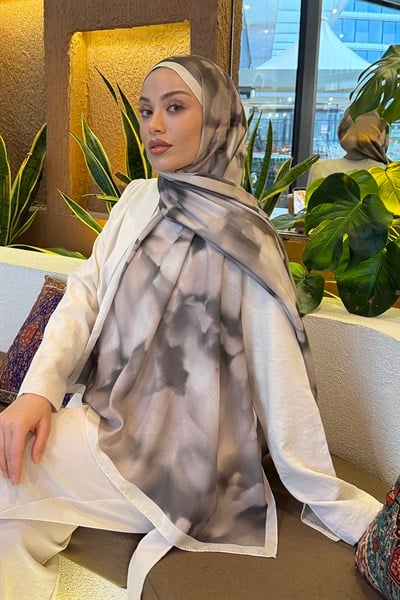 Batik Desen Soft Şal vizonrengi