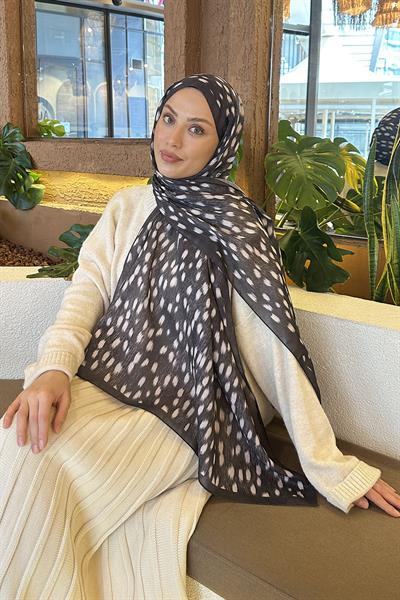 Ceylan Desen Soft Şal Antrasit