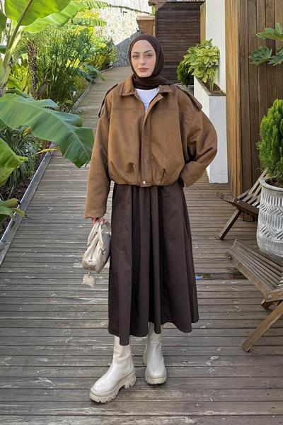 Scuba Süet Mont Camel