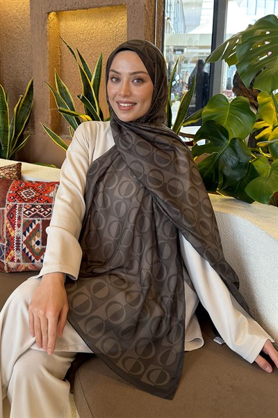 Halka Desen Ferah Şal Haki