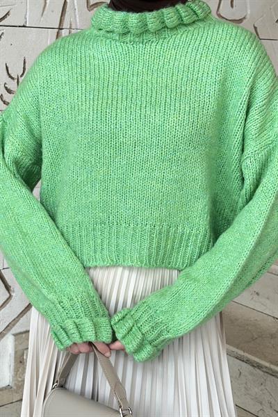 Crop Kazak Neon Yeşili