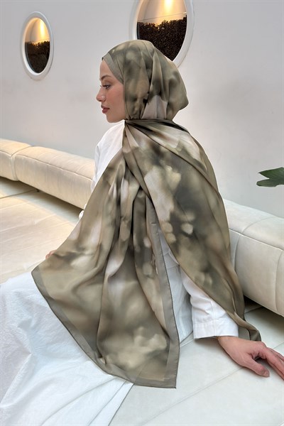 Batik Desen Soft Şal Mint Yeşili