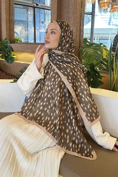 Ceylan Desen Soft Şal Camel