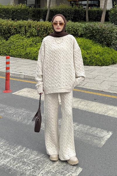 Örgülü Şardonlu Takım Taş