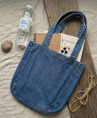 Kadın Anton Çift Cepli Cırtlı Çanta Kar Yıkama