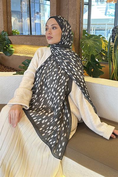 Ceylan Desen Soft Şal Koyu Yeşil