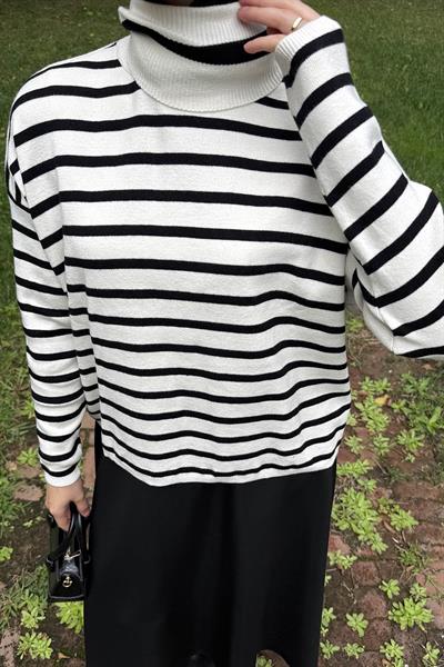 Çizgili BalIkçı Kazak Natural