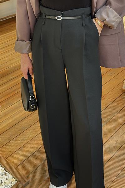 Yüksek Bel Pantolon Siyah