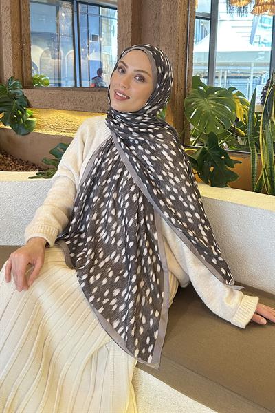 Ceylan Desen Soft Şal vizonrengi