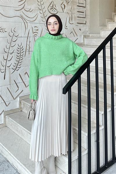 Crop Kazak Neon Yeşili