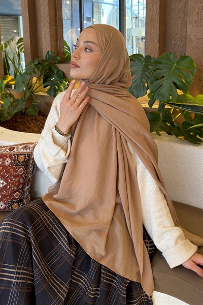 Comfort Pamuk Şal Karemel