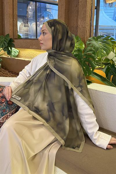 Batik Desen Soft Şal Haki