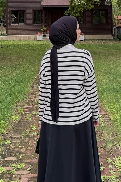 Çizgili BalIkçı Kazak Natural