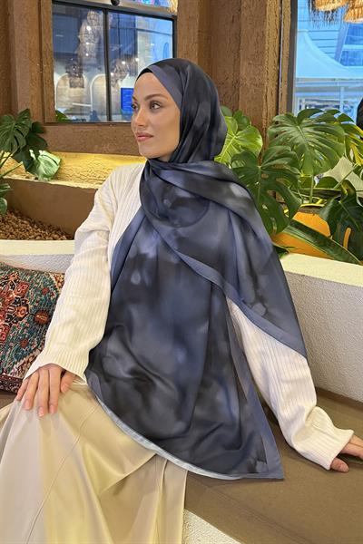 Batik Desen Soft Şal Antrasit