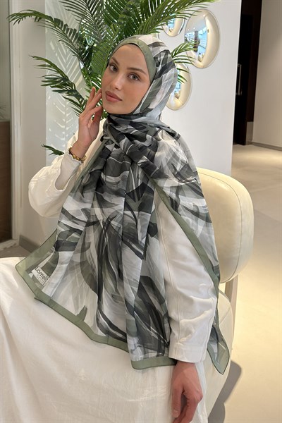 Brush Desen Soft Şal Ada Çayı