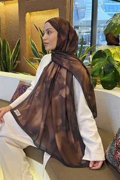 Batik Desen Soft Şal Camel
