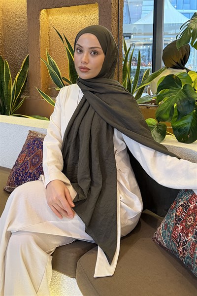 Comfort Pamuk Şal Koyu Yeşil