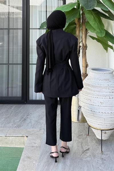 Pensli Ceket-Pantolon İkili Takım Siyah