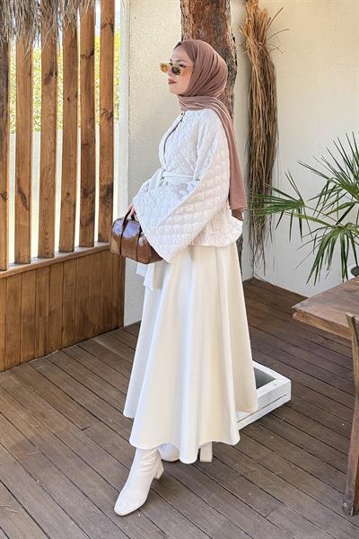 Scuba Etekli İkili Takım Bej