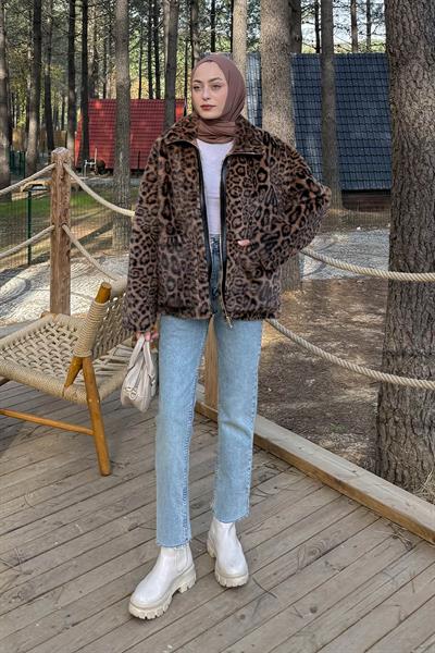 Leopar Desen Mont Camel