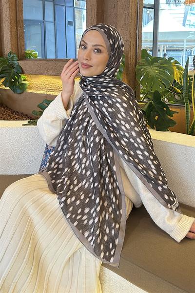 Ceylan Desen Soft Şal vizonrengi