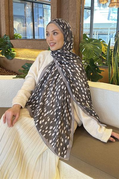 Ceylan Desen Soft Şal vizonrengi