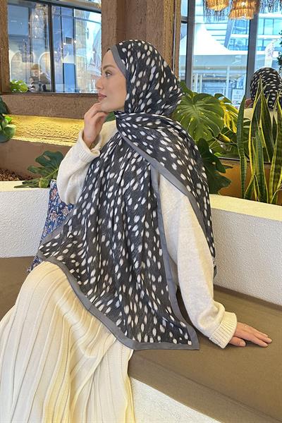 Ceylan Desen Soft Şal Gri