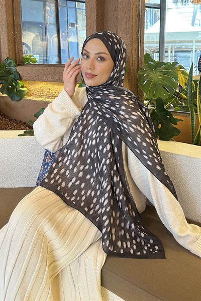 Ceylan Desen Soft Şal Antrasit