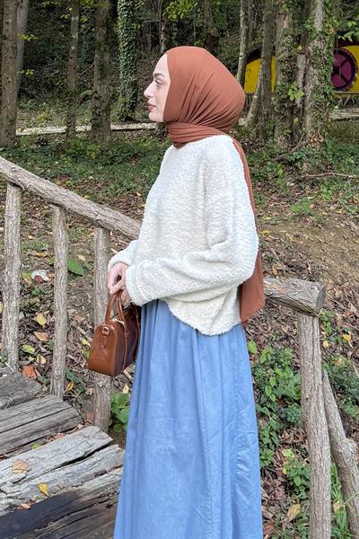 Çizgili BalIkçı Kazak Natural