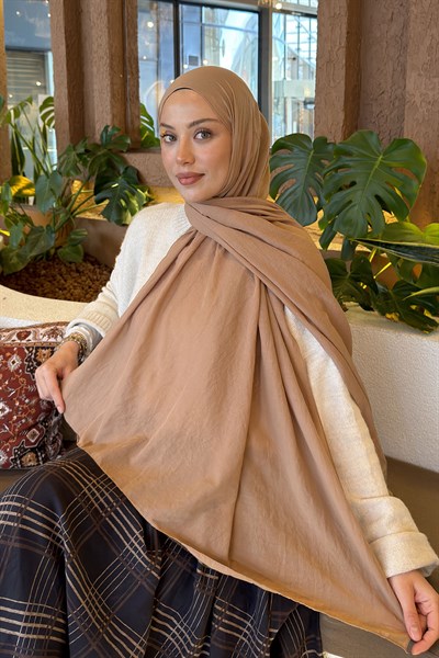 Comfort Pamuk Şal Karemel