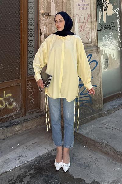 Oversize Gömlek Sarı