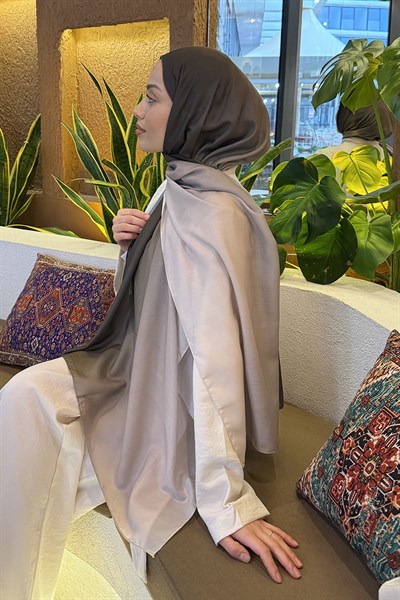 Degrade Desen Soft Şal Taş Yeşil