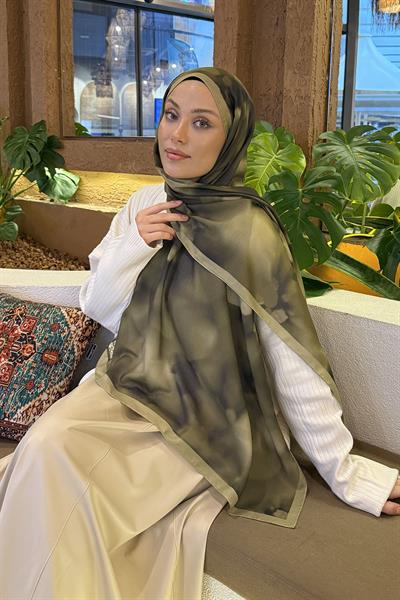 Batik Desen Soft Şal Haki