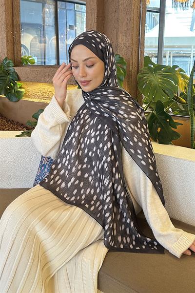 Ceylan Desen Soft Şal Antrasit