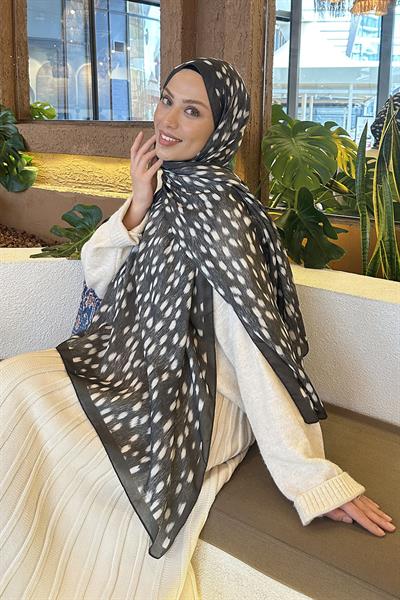 Ceylan Desen Soft Şal Koyu Yeşil