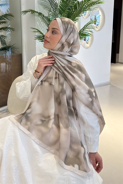 Batik Desen Soft Şal Taş